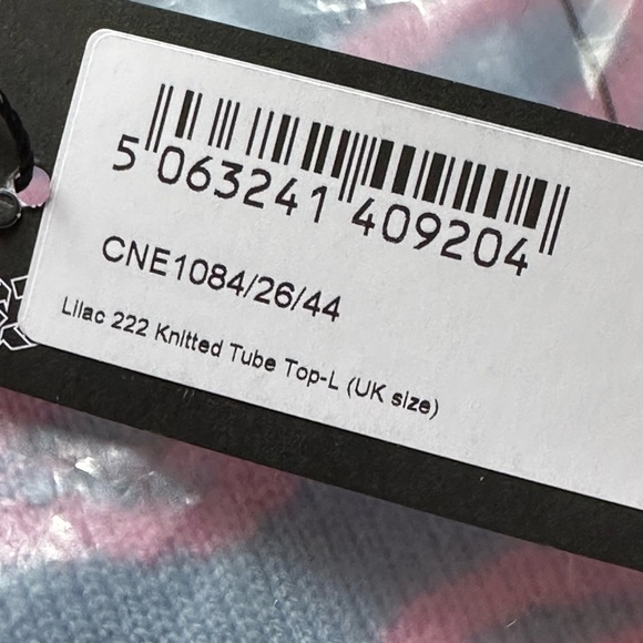 Baby Blue 222 Knitted Tube Top - Picture 12 of 16